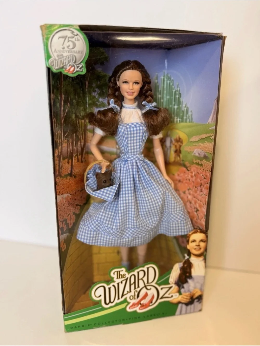 Barbie Wizard of Oz Dorothy 75th Anniversary Pink Label Doll w/ COA Mattel